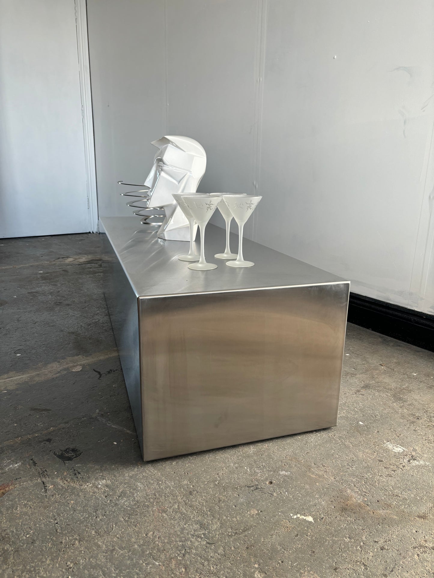Stainless Steel Block Coffee Table - MADE TO ORDER