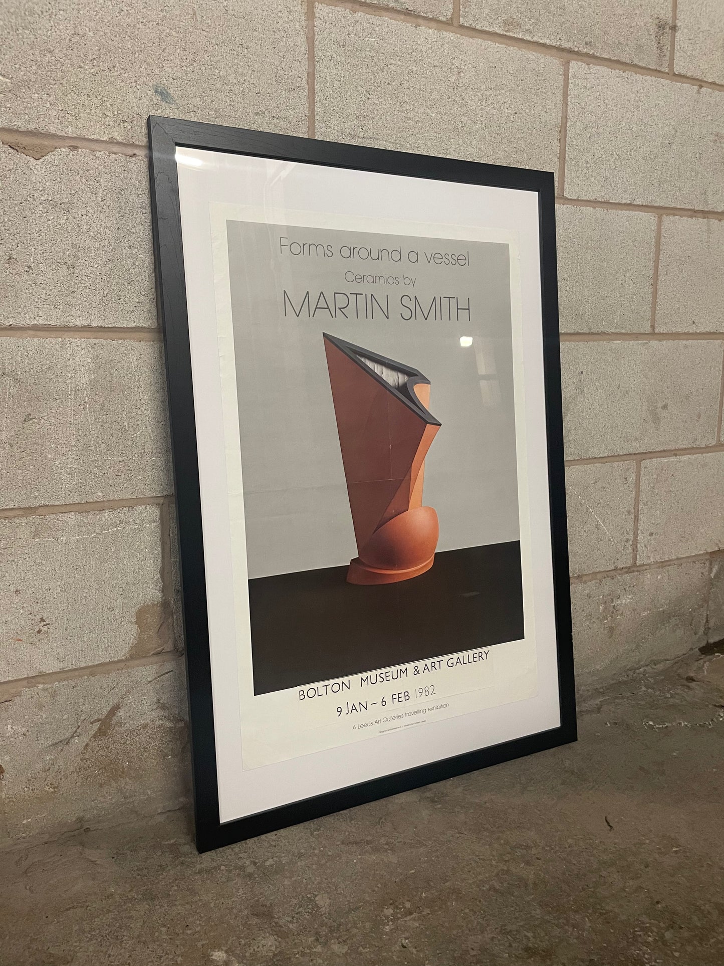 MARTIN SMITH 1982 ‘Forms Around A Vessel’ Exhibition Poster