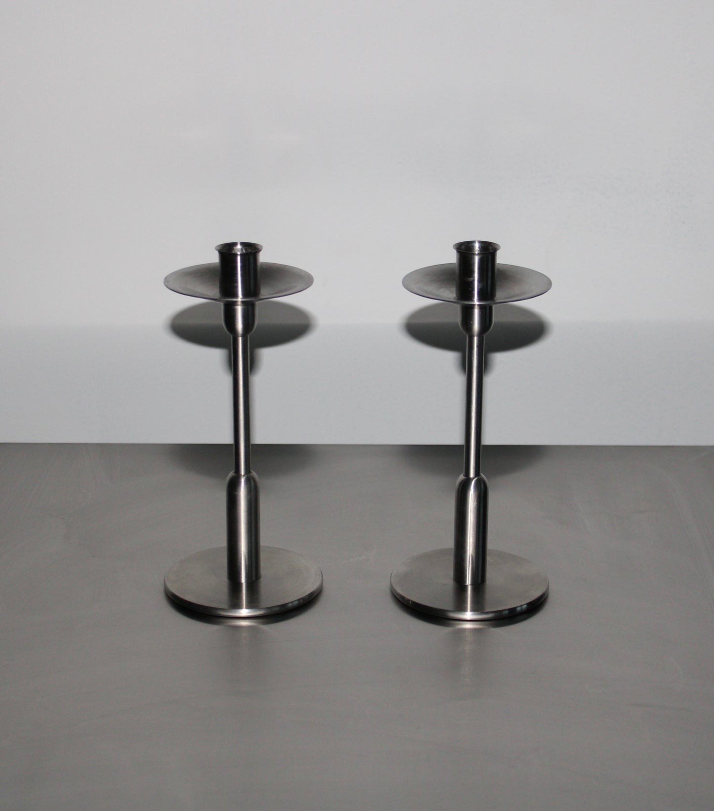 Robert Welch stainless steel candlesticks, 1970’s