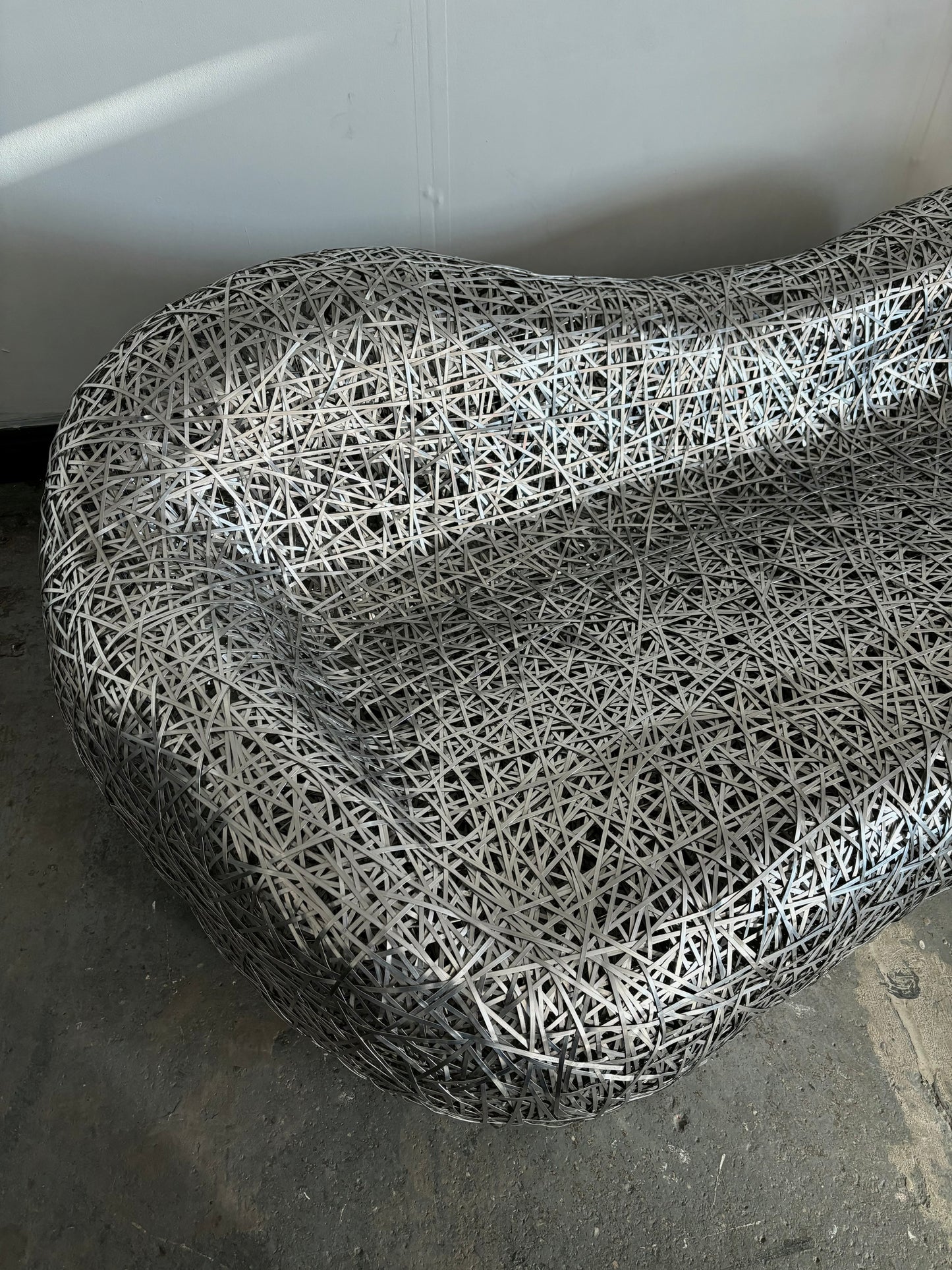Woven Aluminium 2 seater sofa - 1 of 1, 2000’s