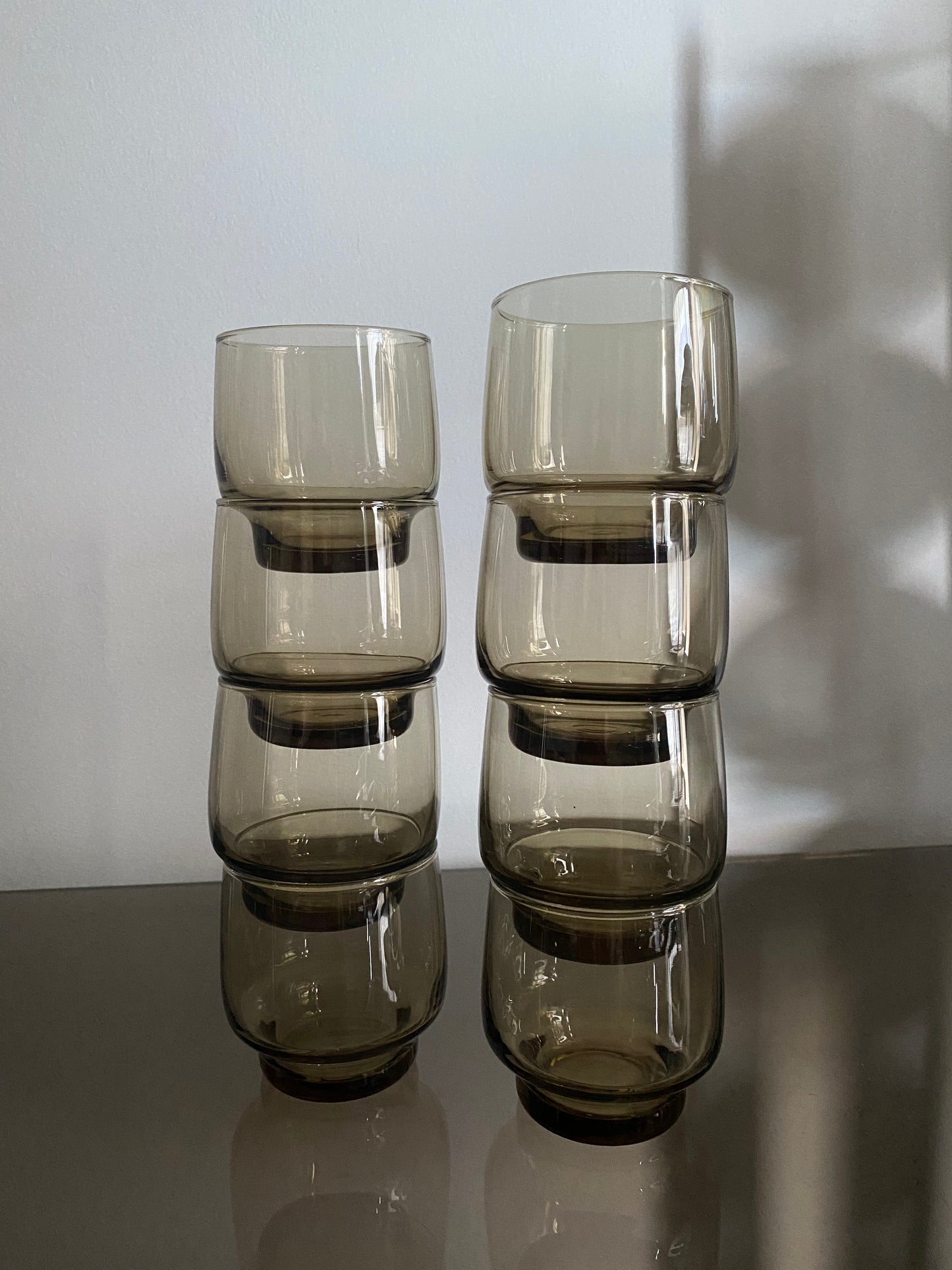 ROLYPOLY Smoked glasses (set of 8)