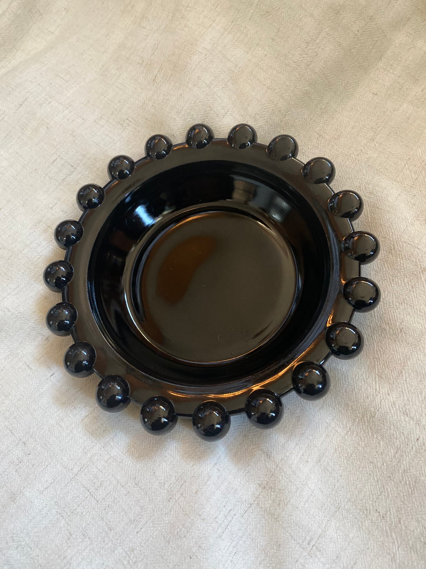 VINTAGE Black Ceramic Catch-all