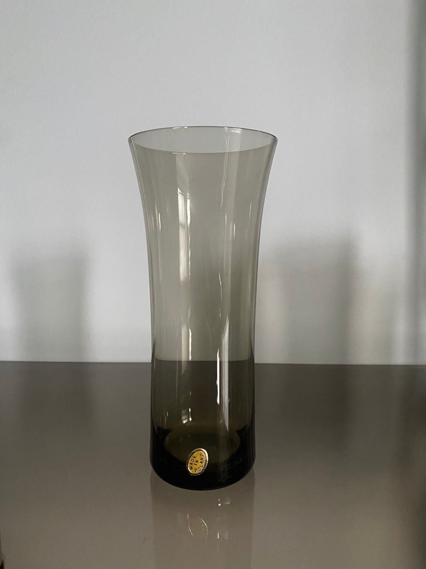 Smoked Glass Vintage Fluted Glasses (set of 6)