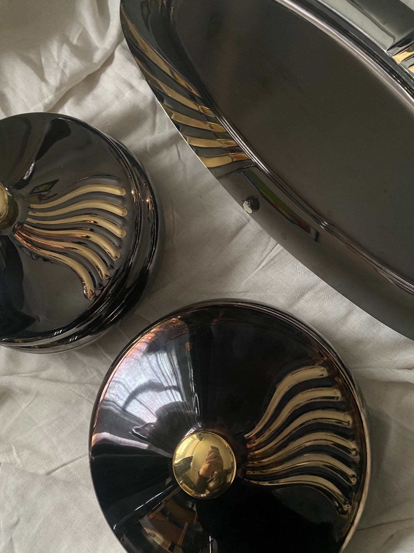 INOXBECK Italy Stainless Steel Serving Dish (x2) & Tray